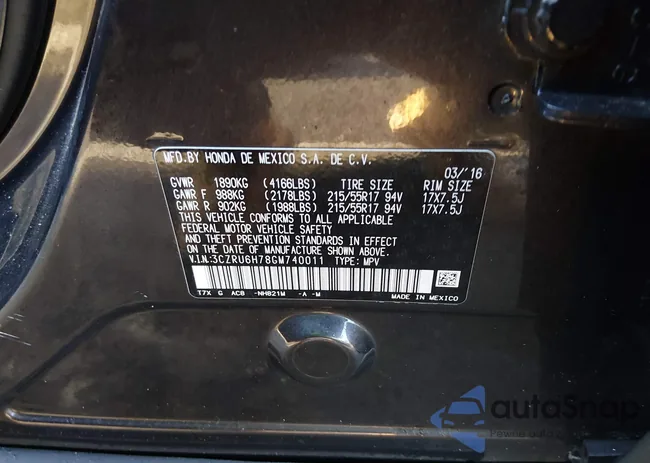 3CZRU6H78GM740011: 44130024