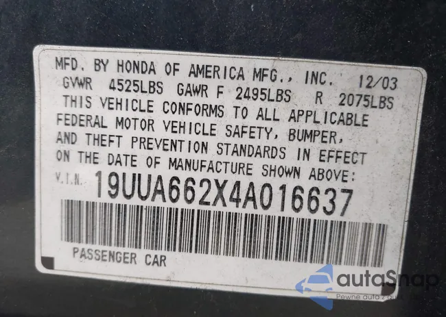 19UUA662X4A016637: 44129166