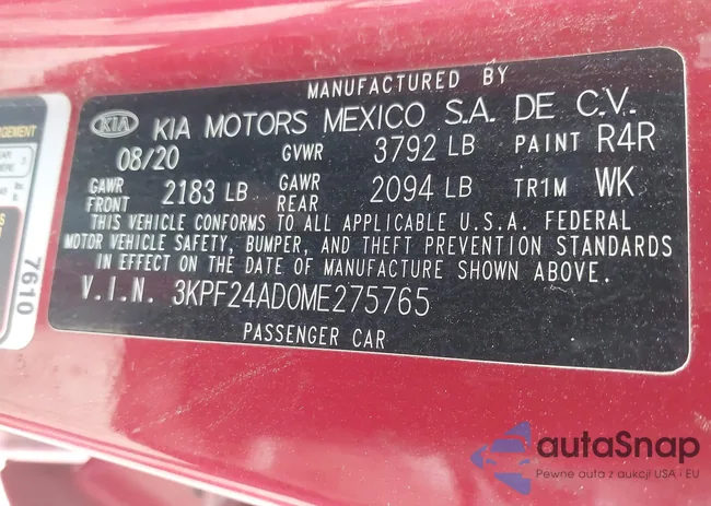 3KPF24AD0ME275765: 44129221