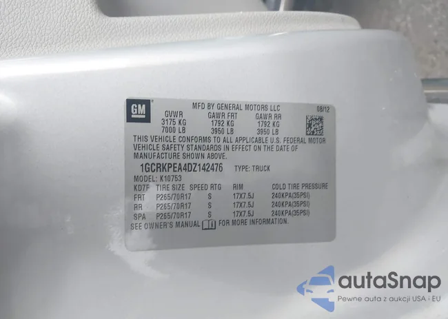 1GCRKPEA4DZ142476: 44129247