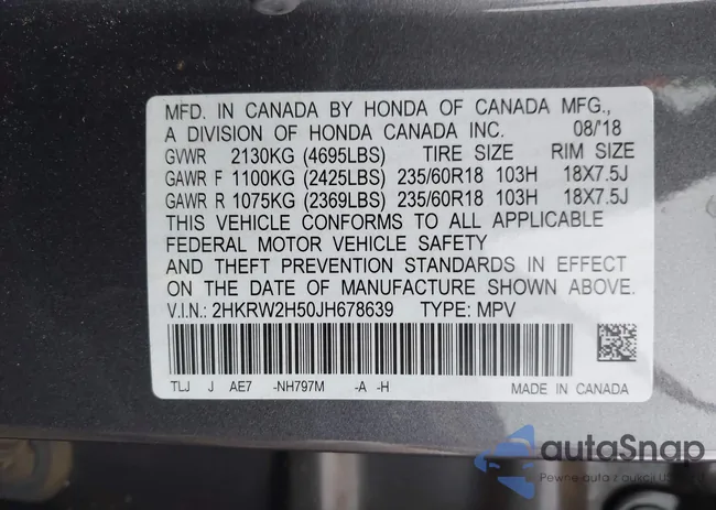 2HKRW2H50JH678639: 44129248