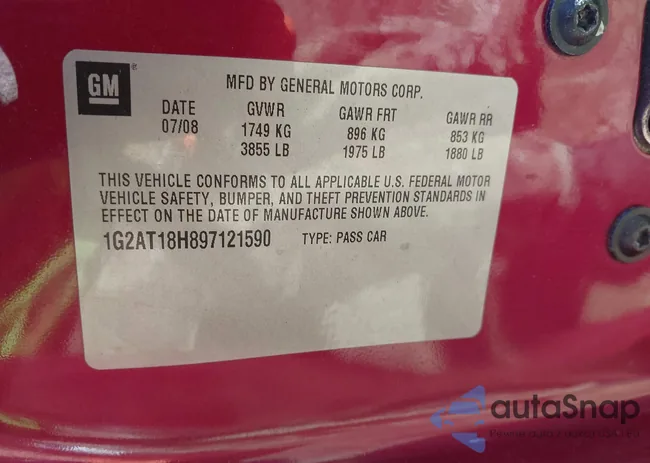 1G2AT18H897121590: 44129321