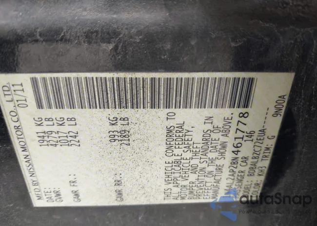 1N4AL2AP2BN461778: 44129375