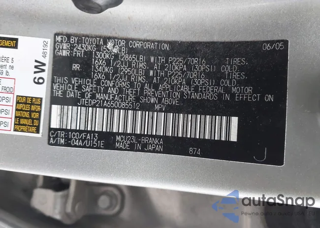 JTEDP21A650085512: 44129403