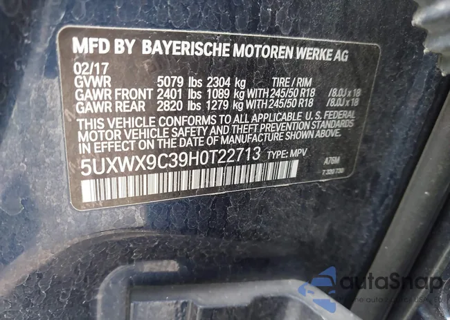 5UXWX9C39H0T22713: 44129406