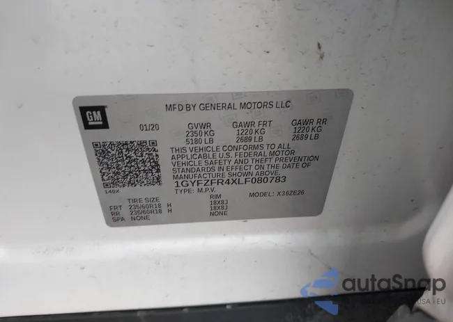 1GYFZFR4XLF080783: 44130509