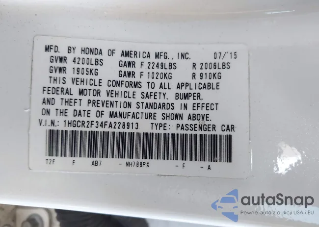 1HGCR2F34FA228913: 44130741