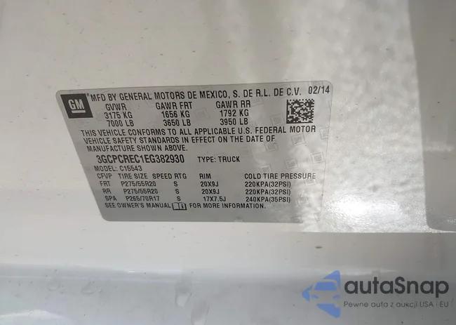 3GCPCREC1EG382930: 44130822