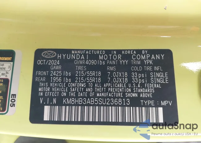 KM8HB3AB5SU236813: 44130868