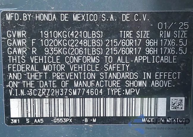 3CZRZ2H37SM774604: 44130904