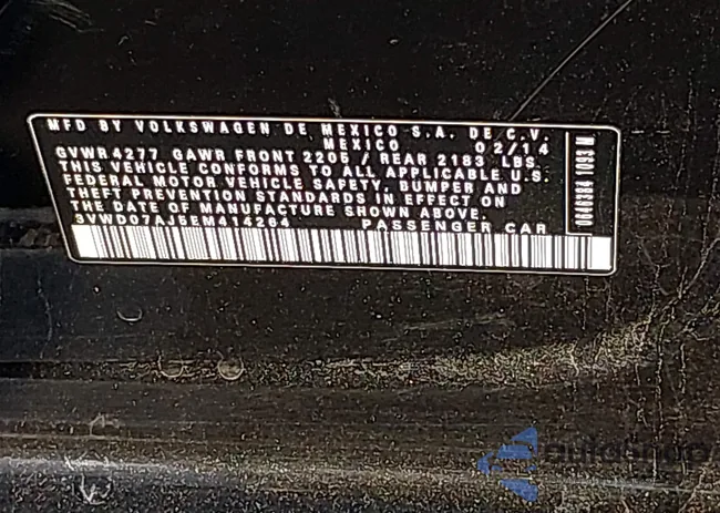 3VWD07AJ5EM414264: 44130905