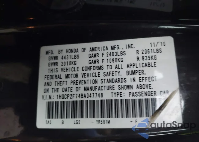 1HGCP2F74BA047748: 44130926