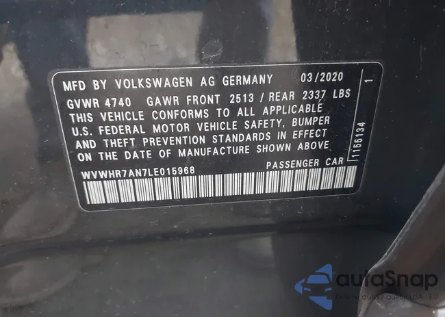 WVWHR7AN7LE015968: 44131090