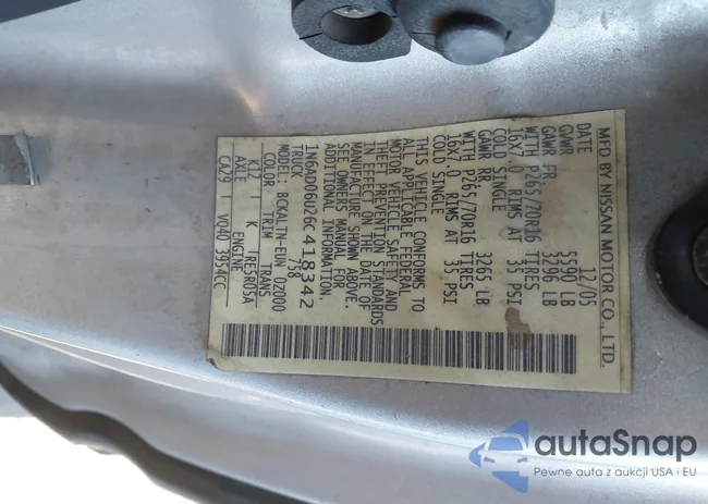 1N6AD06U26C418342: 44130132