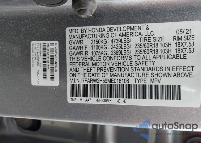 7FARW2H59ME018106: 44130161