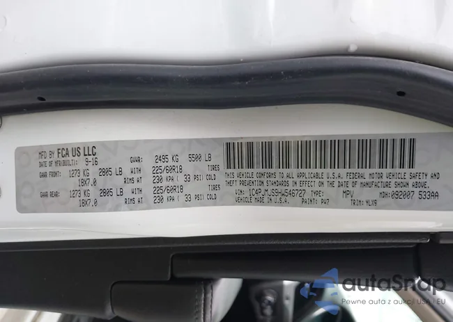 1C4PJMJS9HW546727: 44130322