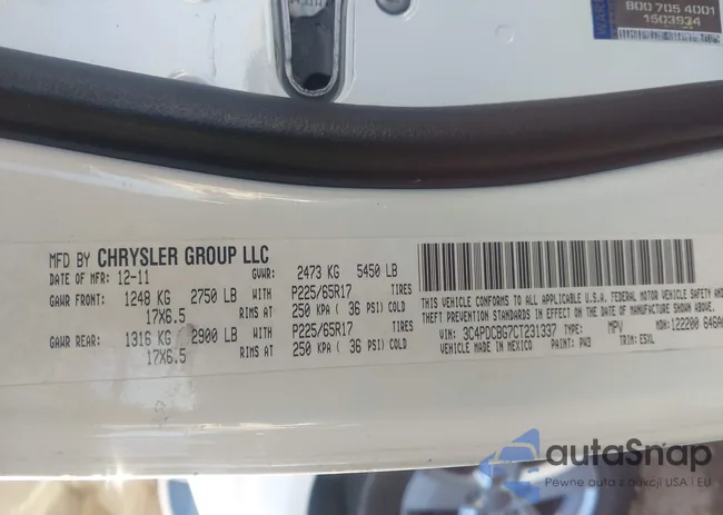 3C4PDCBG7CT231337: 44131470