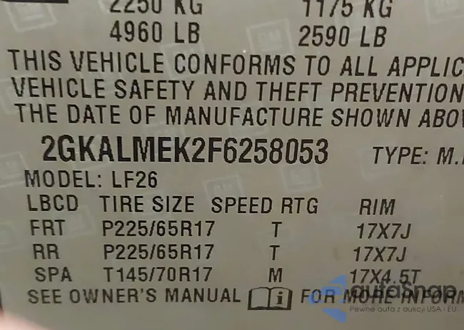 2GKALMEK2F6258053: 44131508