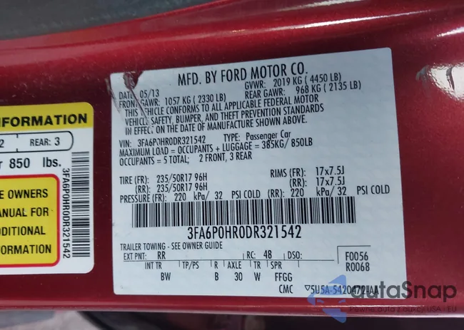 3FA6P0HR0DR321542: 44131605