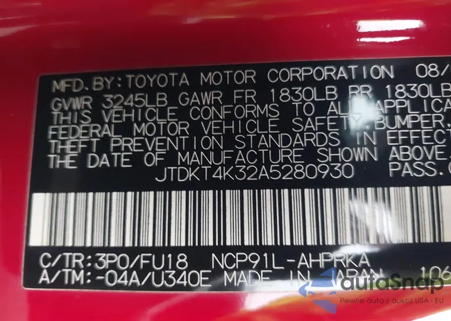 JTDKT4K32A5280930: 44131614