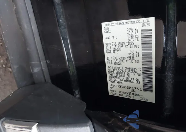 5N1AT3CB3MC681751: 44131682