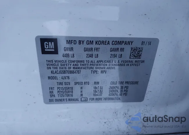 KL4CJGSB7EB664707: 44131686