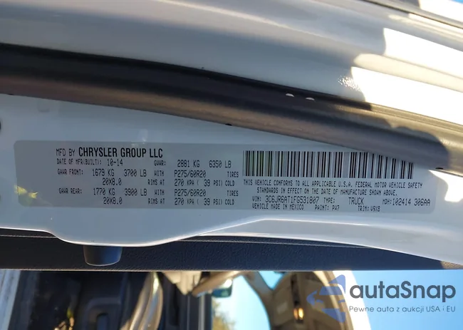 3C6JR6AT1FG531807: 44131788