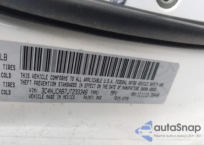3C4NJCAB7JT233348: 44131812
