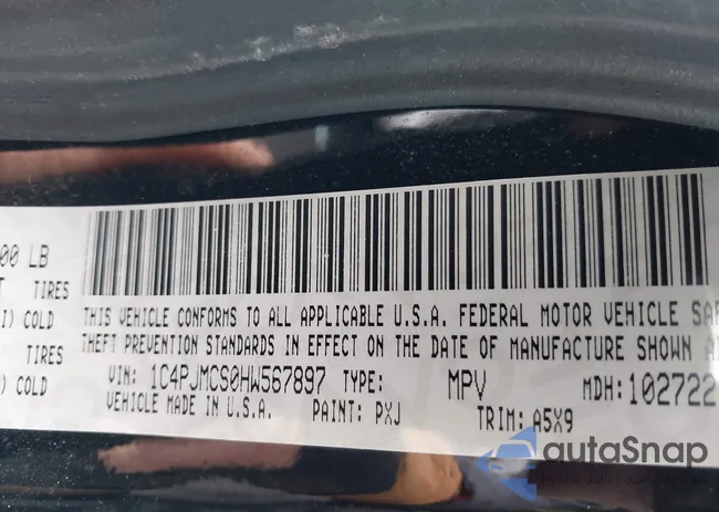 1C4PJMCS0HW567897: 44131909