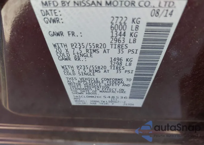 5N1CL0MM2EC548536: 44131927