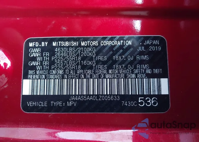 JA4AS5AA0LZ005633: 44131984