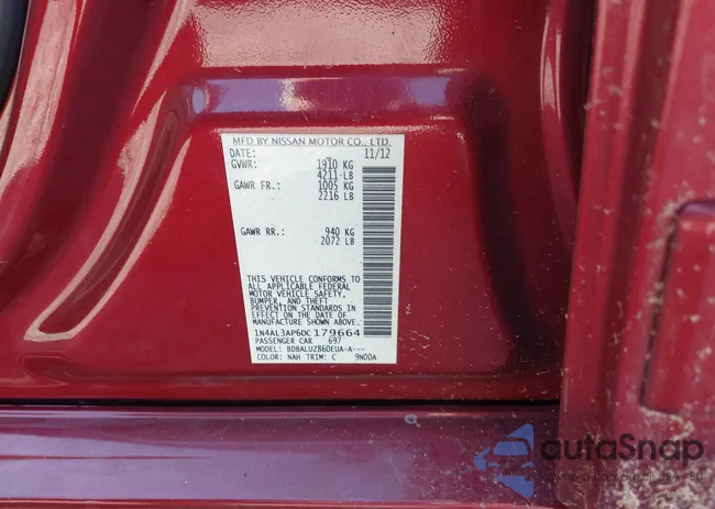 1N4AL3AP6DC179664: 44132000