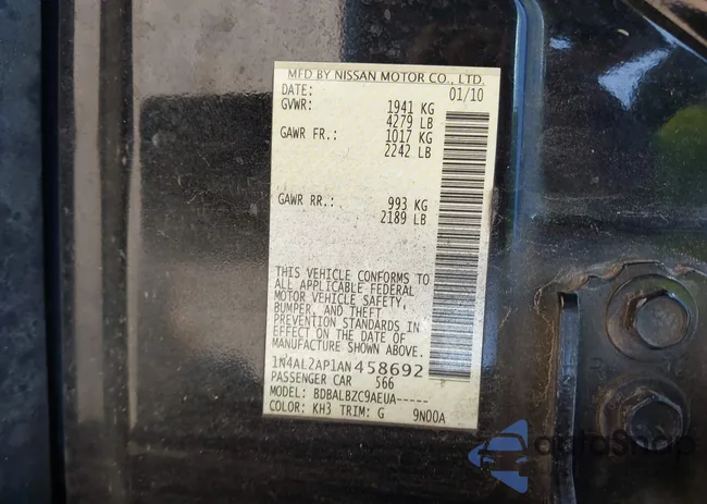 1N4AL2AP1AN458692: 44131241