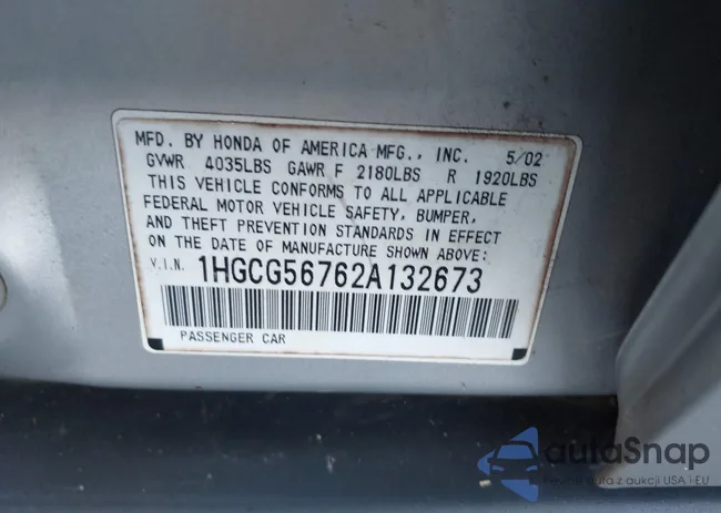 1HGCG56762A132673: 44131263