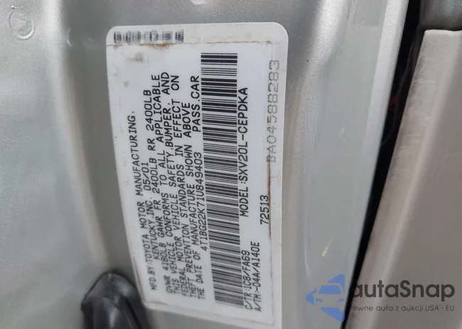 4T1BG22K71U849403: 44131266