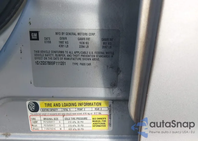 1G1ZG57B89F111261: 44131376