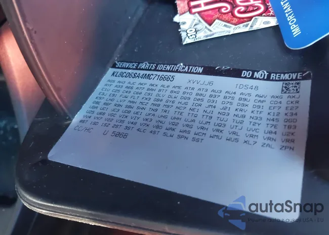 KL8CD6SA4MC716665: 44131390