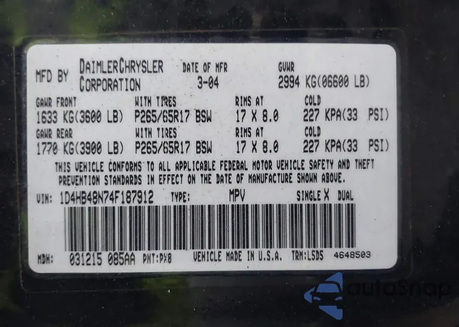 1D4HB48N74F187912: 44132490