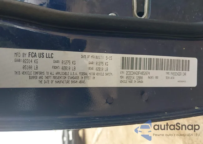 2C3CDXHG9FH852674: 44132529