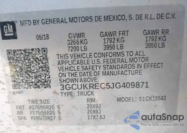 3GCUKREC5JG409871: 44132563