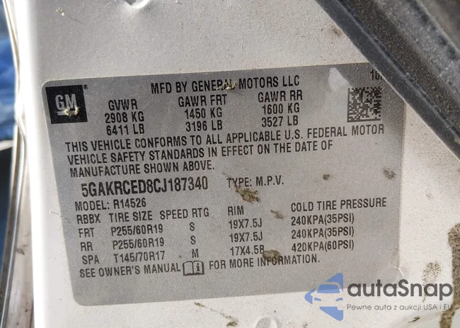 5GAKRCED8CJ187340: 44132664