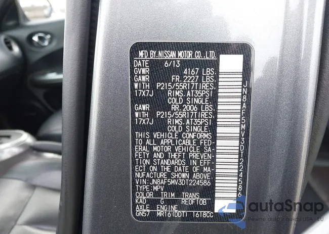 JN8AF5MV3DT224586: 44132695