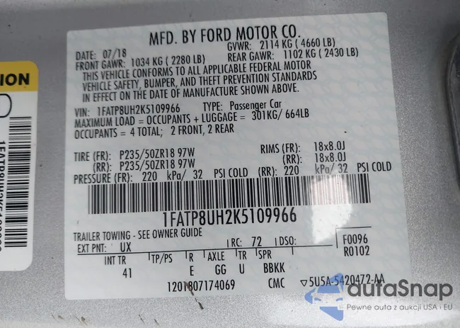 1FATP8UH2K5109966: 44132768