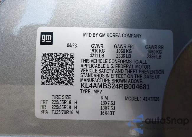 KL4AMBS24RB004681: 44132805