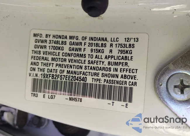 19XFB2F57EE204540: 44132838