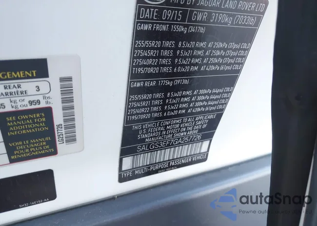 SALGS3EF7GA257726: 44132885