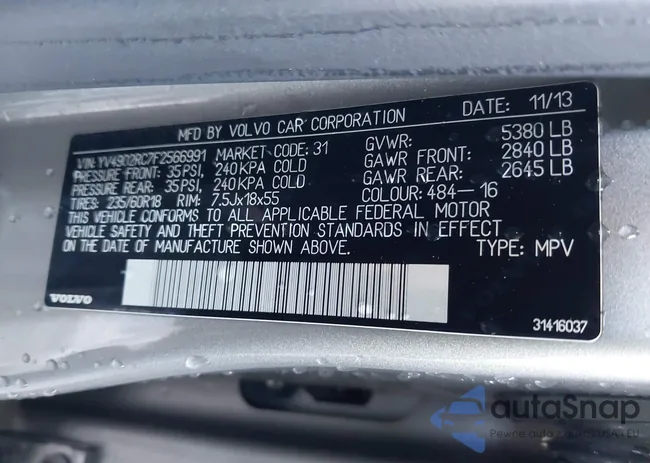 YV4902RC7F2566991: 44133054