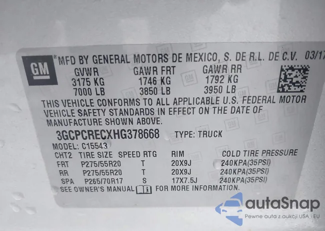 3GCPCRECXHG378668: 44132211