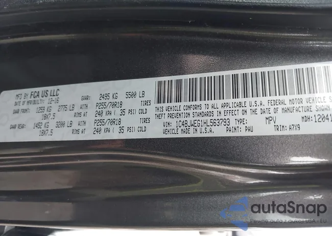 1C4BJWEG1HL563793: 44132337