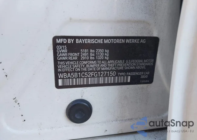 WBA5B1C52FG127150: 44132373